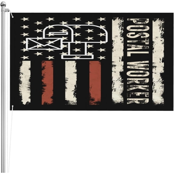 Postal Worker 3x5 Ft Flag Double Sided Garden Yard Banner