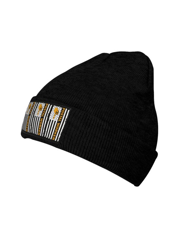 Postal Worker American Flag Unisex Knitted Hats Fashionable Autumn And Winter Warm Beanie Knitted Hip-Hop Hat