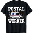 thumbnail image 1 of Postal Worker Delivery Service Post Office Worker Mailman T-Shirt, 1 of 3
