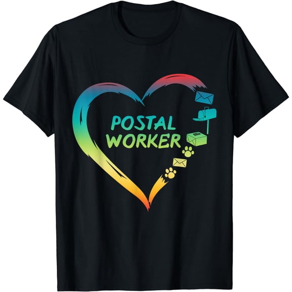Postal Worker Delivery Service Post Office World Post Day T-Shirt