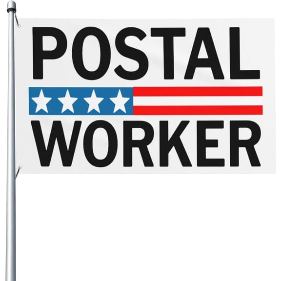 Postal Worker Flag 3x5 Ft Garden Banner Single Sided