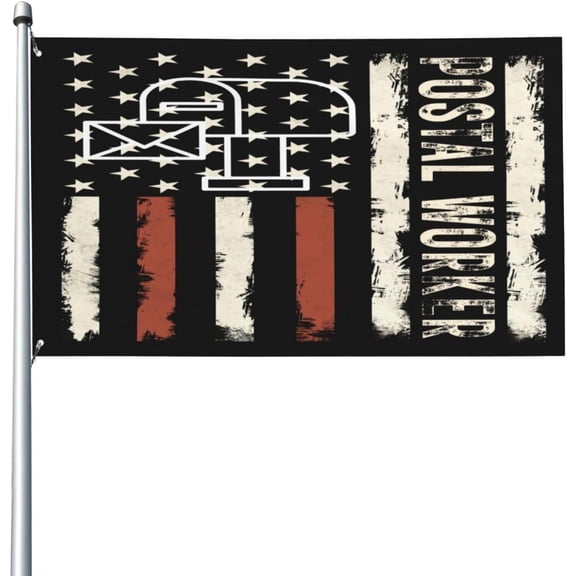 Postal Worker Flag 3x5 Ft Garden Banner Single Sided