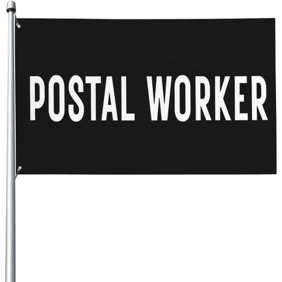 Postal Worker Flag 3x5 Ft Garden Banner Single Sided