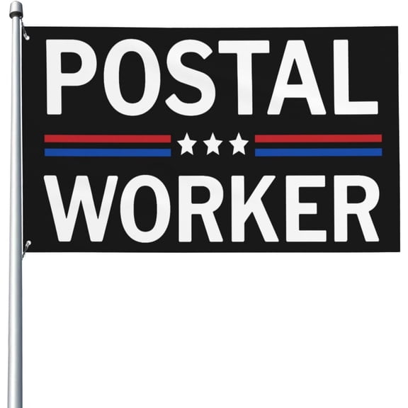Postal Worker Flag 3x5 Ft Garden Banner Single Sided
