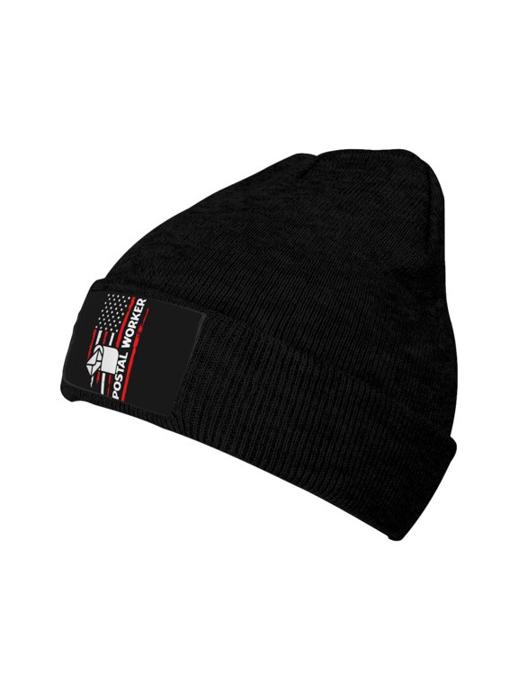 Postal Worker Flag Unisex Knitted Hats Fashionable Autumn And Winter Warm Beanie Knitted Hip-Hop Hat