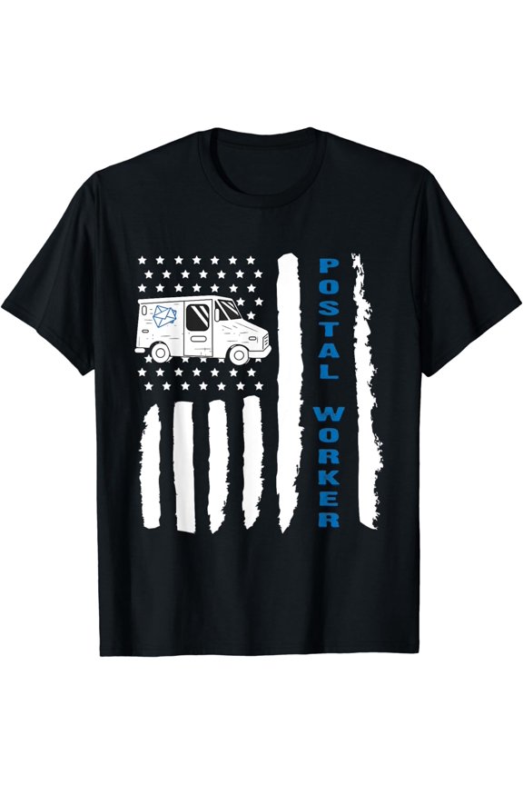 Postal Worker Funny For Delivery Mailman Postman USA T-Shirt