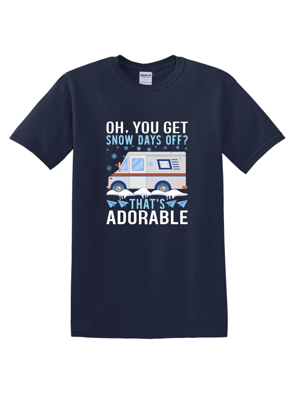 Postal Worker Mail Carrier Winter Graphic T-Shirt
