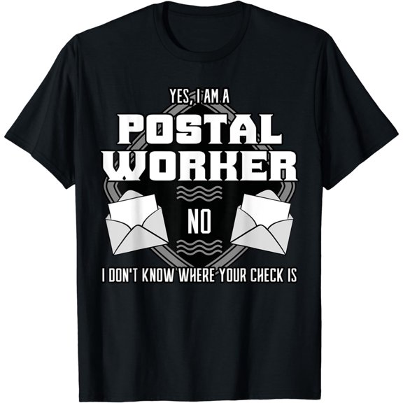 Postal Worker Mail Delivery Postman Scan Barcodes T-Shirt