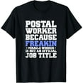 thumbnail image 1 of Postal Worker Miracle Worker Funny Mailman Post Office T-Shirt, 1 of 4