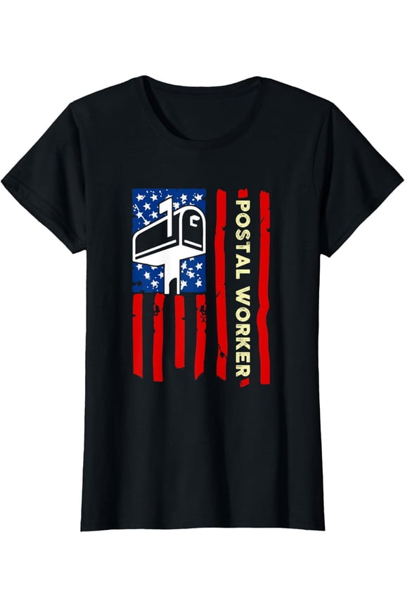 Postal Worker Patriotic US Post Mail Carrier T-Shirt