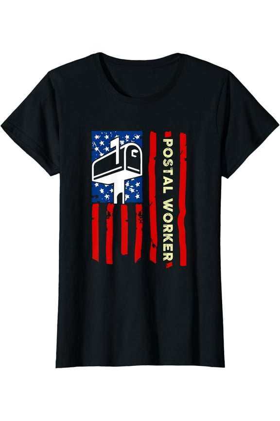 Postal Worker Patriotic US Post Mail Carrier T-Shirt