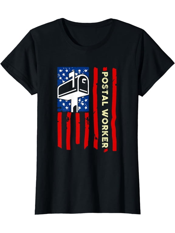 Postal Worker Patriotic US Post Mail Carrier T-Shirt