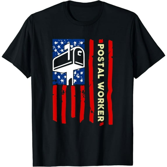 Postal Worker Patriotic US Post Mail Carrier T-Shirt