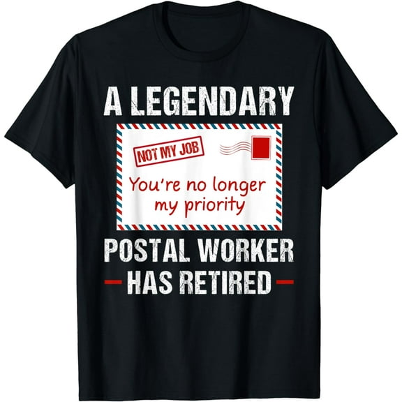Postal Worker Retired 2023 Postman Retirement Mail Carrier T-Shirt