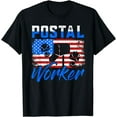 thumbnail image 1 of Postal Worker Shirt Patriotic Flag US Post Mail Carrier T-Shirt, 1 of 4