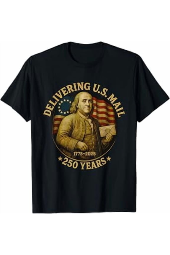 Postal Worker US Mail 250 Years 1775 2025 T-Shirt