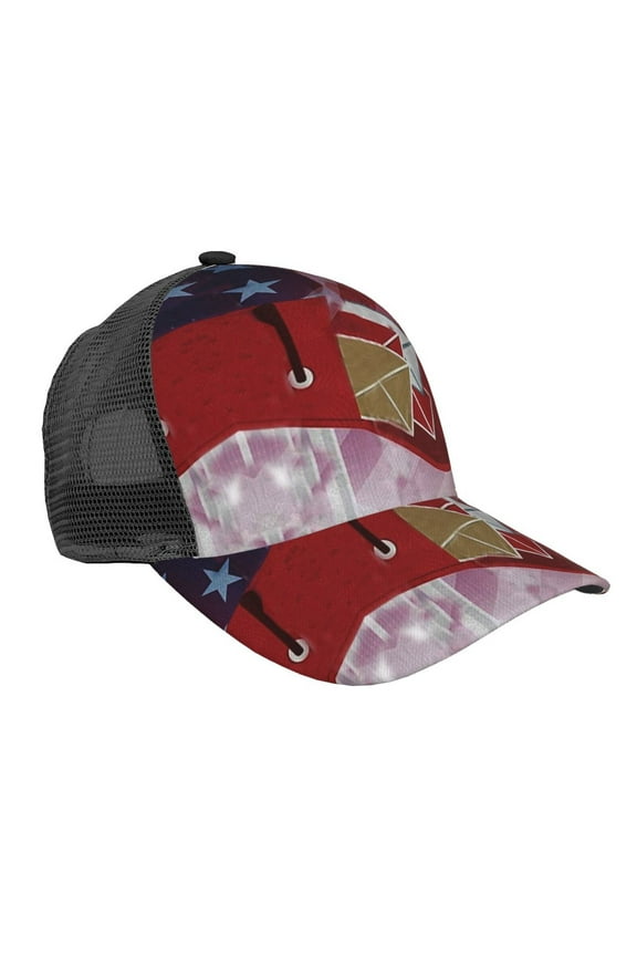 Postal Worker Us Flag Snapback Trucker Hats Baseball Caps Adjustable Mesh Back Ball Caps For Men Women