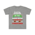 thumbnail image 1 of Postal Worker by day Binge Eater by Christmas Unisex T-shirt S-3XL, 1 of 2