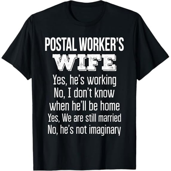 Postage Service Postal Worker's Wife Gift Idea Celebration Style With Classic Appeal T ...