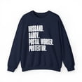 thumbnail image 1 of Postal worker Dad Fathers Day Birthday Ideas Sweatshirt, Gifts, Crewneck, 1 of 4