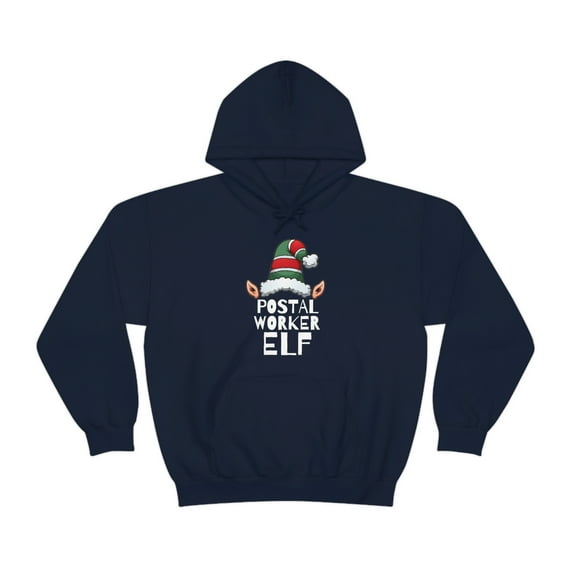 Postal worker Elf Unisex Hoodie, S-5XL Christmas Xmas Elves Mailman