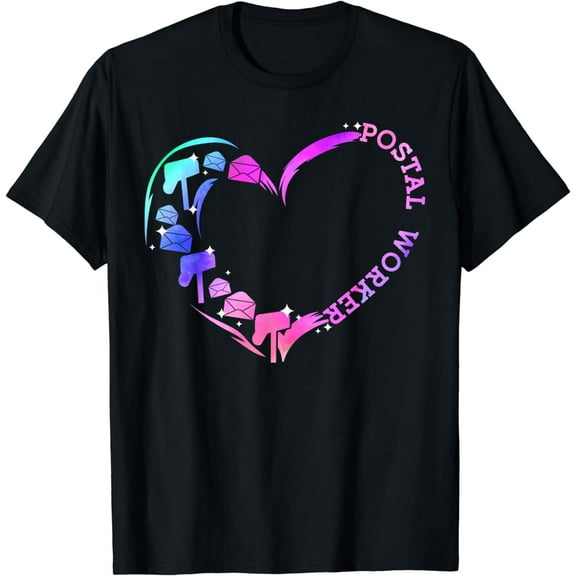 Postal worker heart - love postal worker mail carrier T-Shirt
