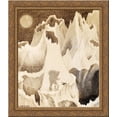 thumbnail image 1 of Postbefordring Paa Maanen 24x20 Gold Ornate Wood Framed Canvas Art by Theodor Severin Kittelsen, 1 of 2