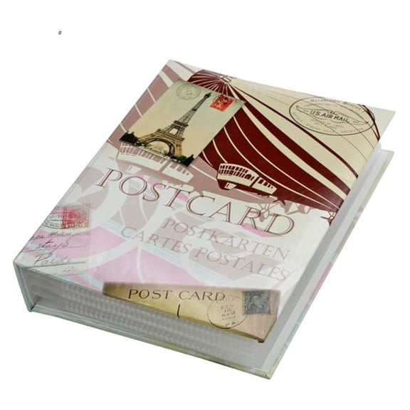 Postcard Album with 50 Transparent Pages