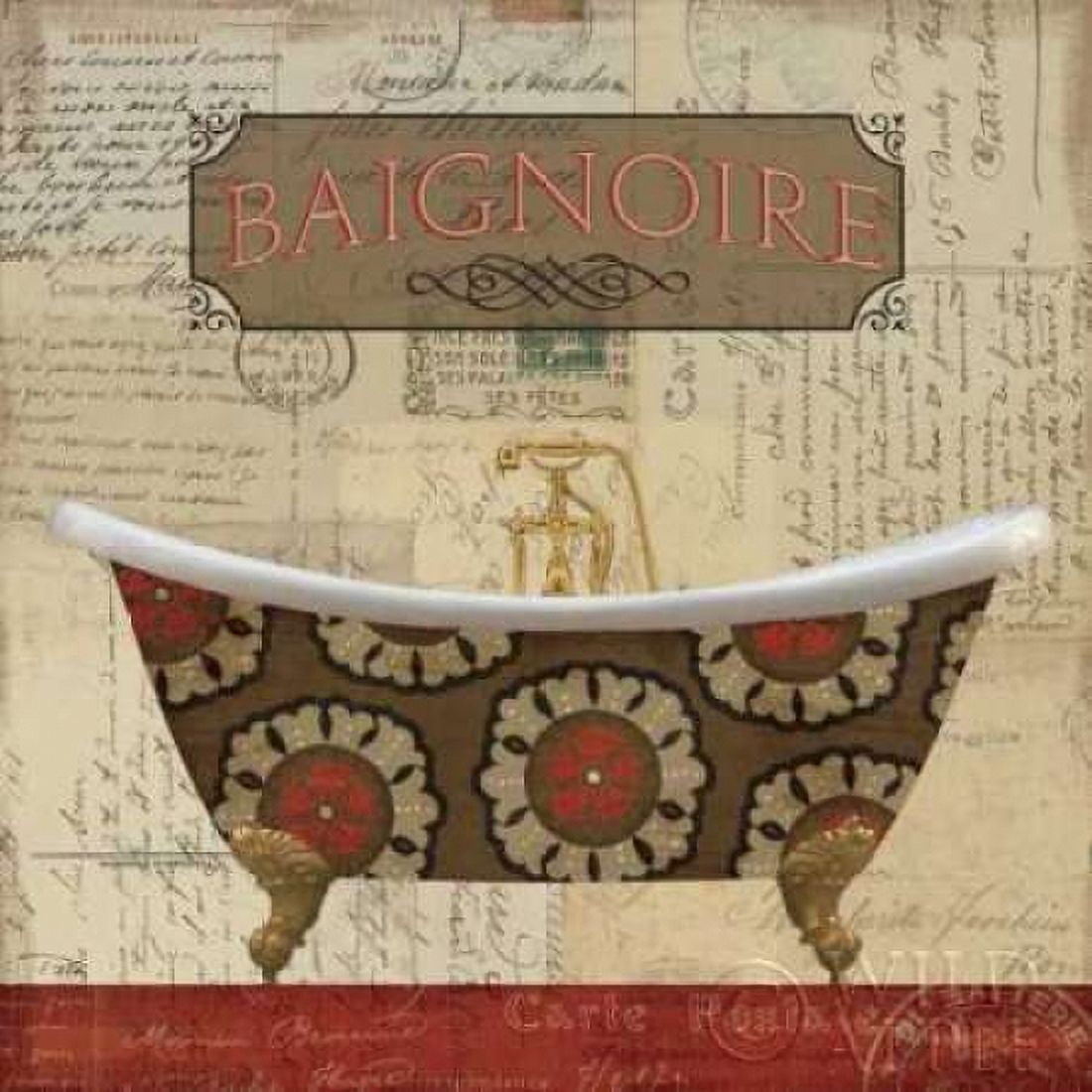 Postcard Bath II Canvas Art - Pela Studio (24 x 24)