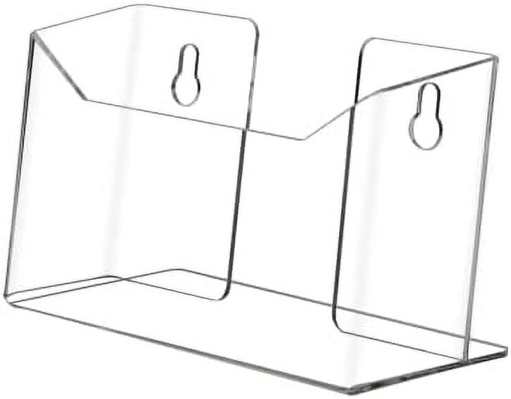 Postcard Display for 6 Inch Wide Literature Clear Wall Mount or