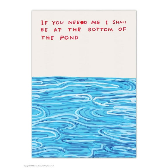 Postcard - Funny A6 Print - Bottom Of The Pond