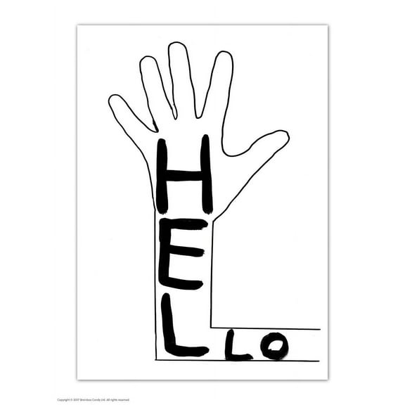 Postcard - Funny A6 Print - Hello