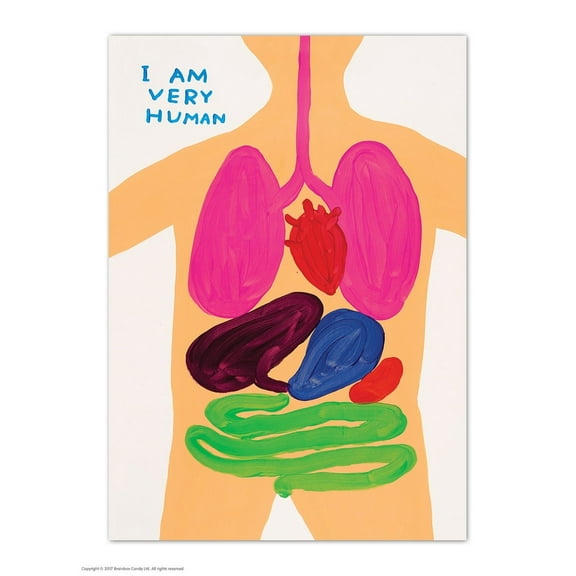 Postcard - Funny A6 Print - I Am Very Human