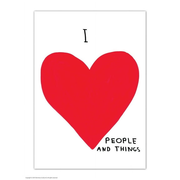 Postcard - Funny A6 Print - I Love People