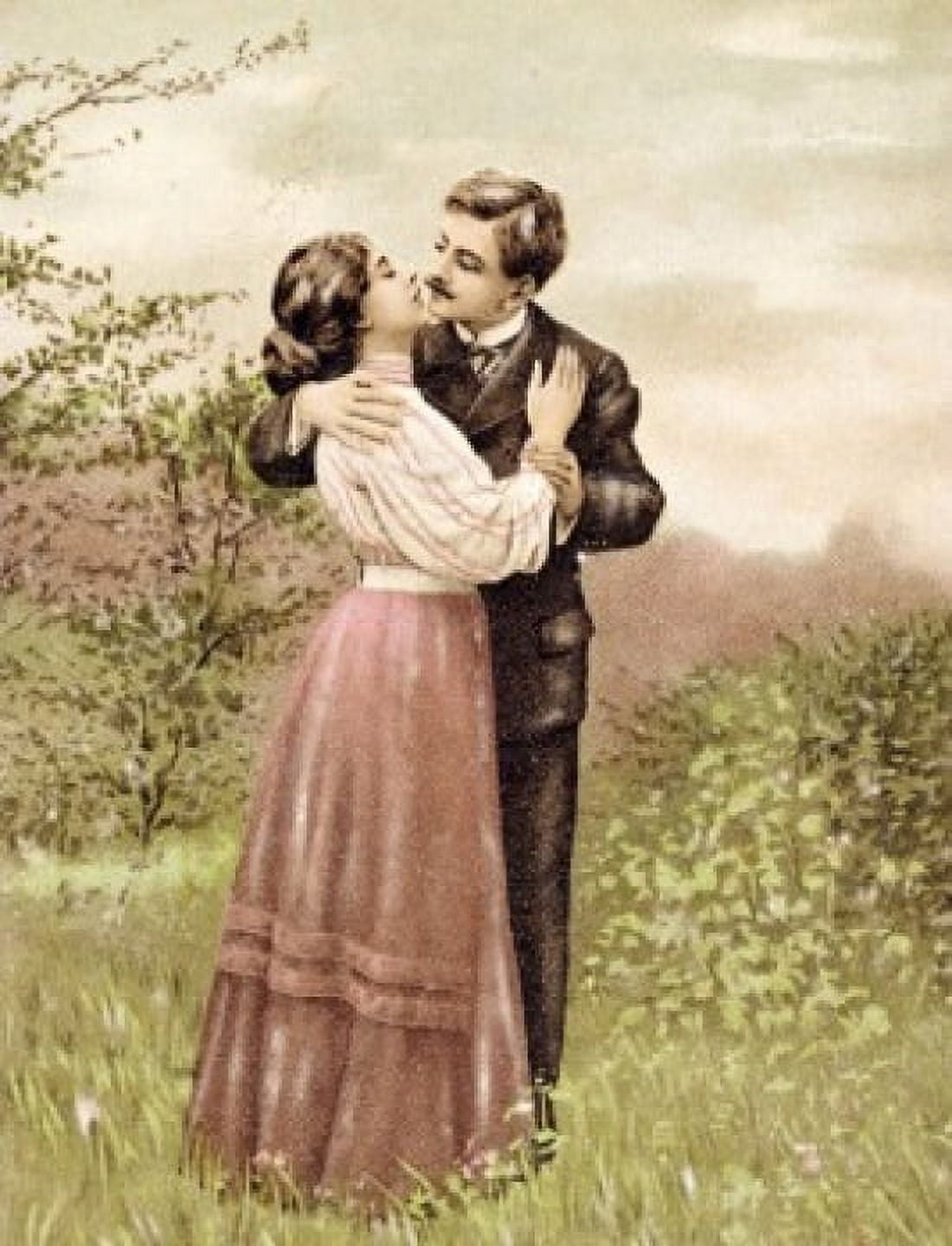 Postcard Nostalgia Cards 1900 Canvas Art - (18 x 24)