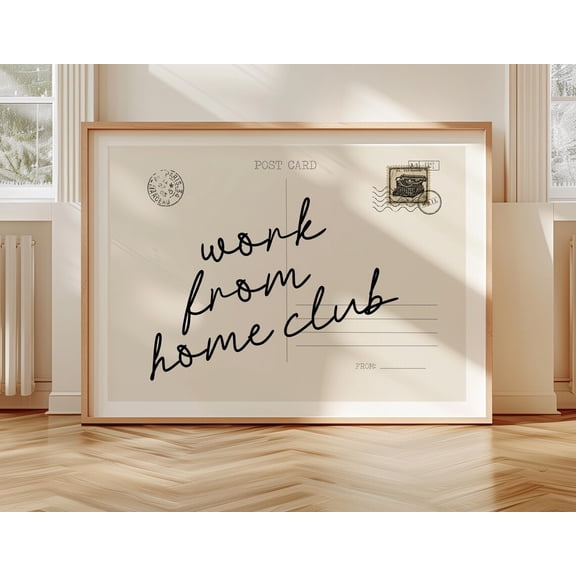 Postcard Print Poster Art, Trendy Horizontal Wall Art, Home Office Aesthetics, Office Wall Print Posters, Landscape Print Posters, Work From Home Print Posters, Size 12x18 UNFFRAMED F03.1.6l1367