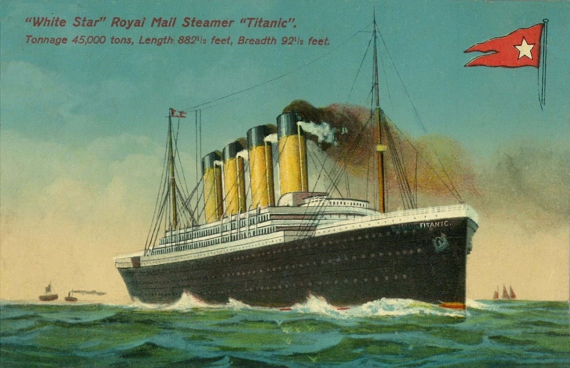 Postcard Royal Mail Steamer Titanic Canvas Art - (18 x 24)