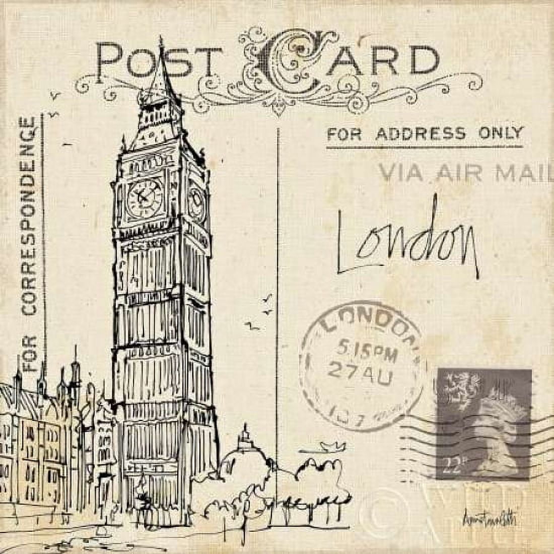 Postcard Sketches II Canvas Art - Anne Tavoletti (24 x 24)