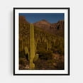 thumbnail image 1 of Postcard From Tucson - Tucson Arizona Photography Desert Cactus Nature Landscape Wilderness Scenic Mountain Black Framed Wall Art Print 18 x 24 inches, 1 of 4