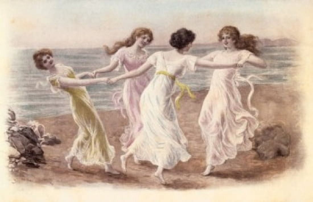 Postcard ca1900 Canvas Art - (24 x 36)