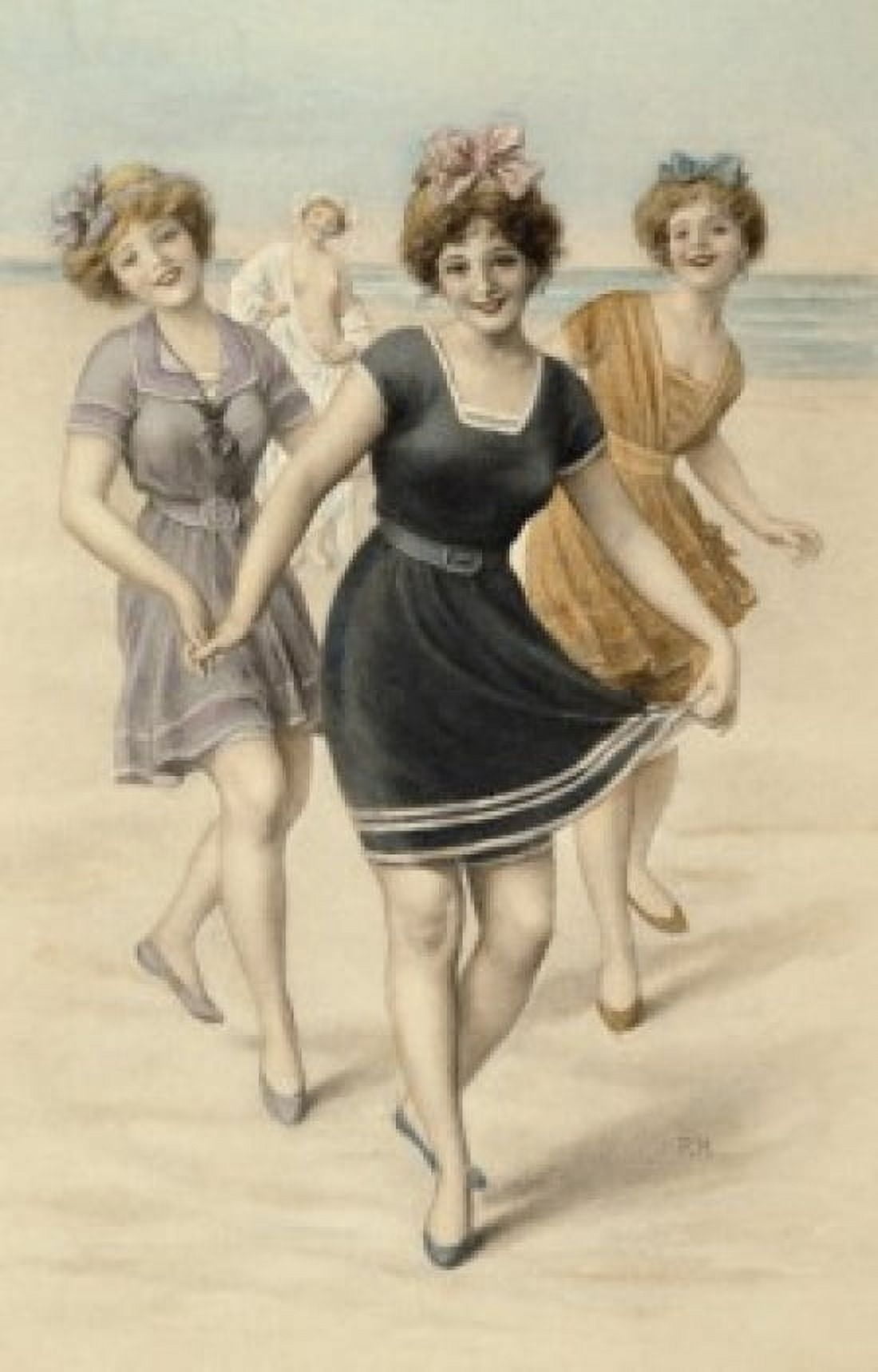 Postcard ca1900 Nostalgia cards Canvas Art - (18 x 24)