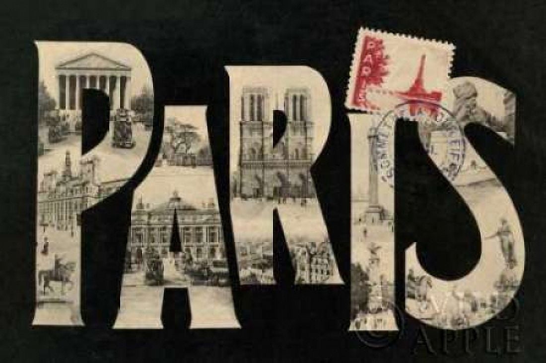 Postcard from Paris Canvas Art - Wild Apple Portfolio (12 x 18)