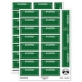 thumbnail image 1 of Posted Blank Box for Date Signature Bank Check Sticker Set - Dark Green - Gloss Finish - 2.00" Large, 1 of 7