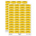 thumbnail image 1 of Posted Blank Box for Date Signature Bank Check Sticker Set - Yellow - Matte Finish - 1.25" Mini, 1 of 7