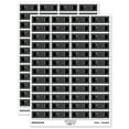 thumbnail image 1 of Posted Double Line Border Bank Check Sticker Set - Black - Matte Finish - 1.25" Mini, 1 of 7
