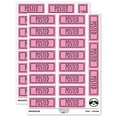 thumbnail image 1 of Posted Double Line Border Bank Check Sticker Set - Light Pink - Matte Finish - 2.00" Large, 1 of 7