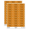 thumbnail image 1 of Posted Double Line Border Bank Check Sticker Set - Orange - Gloss Finish - 1.75" Medium, 1 of 7
