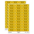 thumbnail image 1 of Posted Double Line Border Bank Check Sticker Set - Yellow - Gloss Finish - 1.75" Medium, 1 of 7