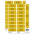 thumbnail image 1 of Posted Double Line Border Bank Check Sticker Set - Yellow - Matte Finish - 2.00" Large, 1 of 7