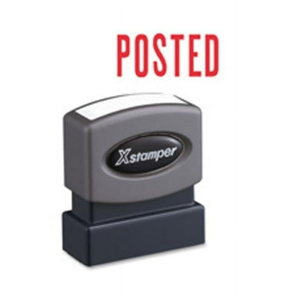 Posted Pre-inked Stamp- Red Ink - 0.5 in. x 1.63 in.